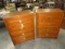 PAIR OF MATCHING  MODERN CHEST OF DRAWERS  32 X 18 X 42 T