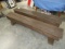PAIR OF MATCHING WOODEN  BENCHES  F6 FT. LONG  11