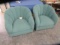 PAIR OF SWIVEL UPHOLSTERED CHAIRS