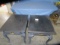 PAIR OF MATCHING PAINTED END TABLES  22 X 27