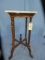 MARBLE TOP TABLE  14 X 14 X 29 T