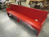 LARGE PAINTED  WOODEN BENCH  95