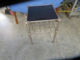 METAL SIDE TABLE  18 X 18 X 25 T