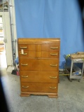 ANTIQUE WATERFALL CHEST
