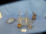 ASSORTMENT OF SILVER PLATED PCS