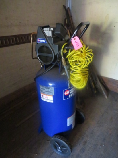 LIKE NEW CAMPBELL HAUSFELD AIR COMPRESSOR  - 5 HP  26 GAL.