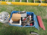 2 BOXES MISC. TOOLS, CLAMPS, MISC