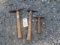 3 ANTIQUE SPIKE HAMMERS