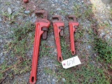 3 RIGID PIPE WRENCHES