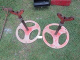 2 RIGID PIPE ROLLER STANDS