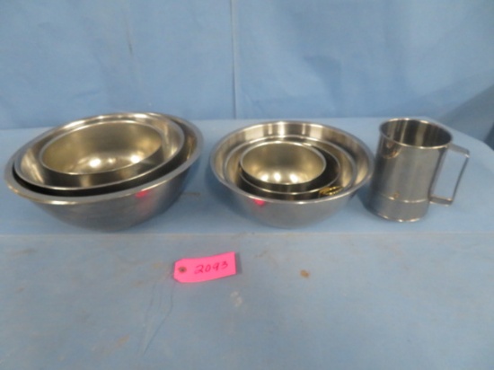 STAINLESS BOWLS 8 PCS