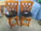 PAIR OF SWIVEL BAR STOOLS  38