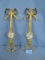 PAIR OF BRASS WALL DECOR  25