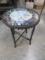 ROUND BLACK BAMBOO TABLE  24