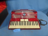 WILKINS CUSTOM BUILT ACCORDIAN W/ CASE