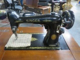 SINGER SEWING MACHINE  IN CABINET