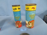 2 CANS OF LINCOLN LOGS IN ORIGINAL TUBES