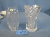 PAIR OF WATERFORD CRYSTAL VASES 8