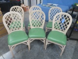 SET OF 6 RATTAN CHAIRS
