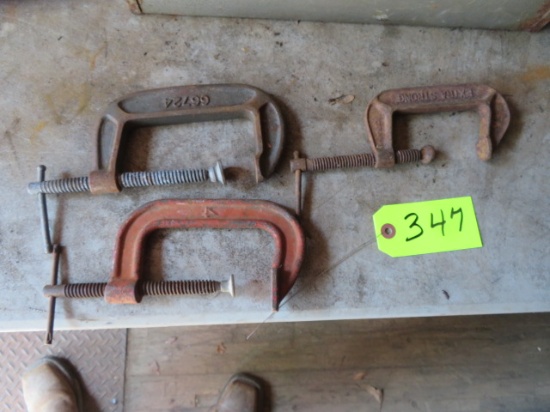 MISC. C CLAMPS 9.5 INCH AND SMALLER