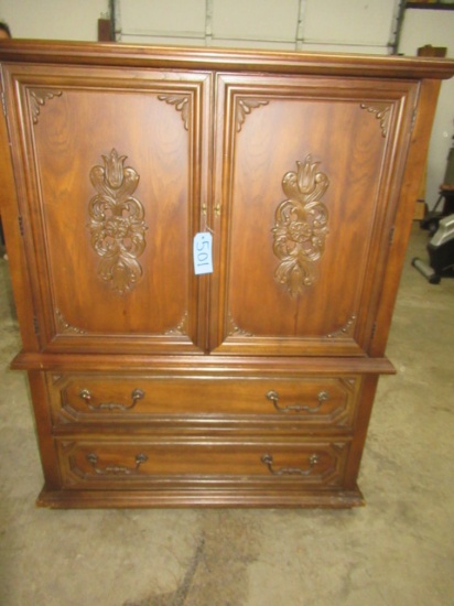 BASSETT FURNITURE ARMOIRE  51 X 19 X 40