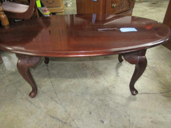 OVAL COFFEE TABLE  45"L  27 W