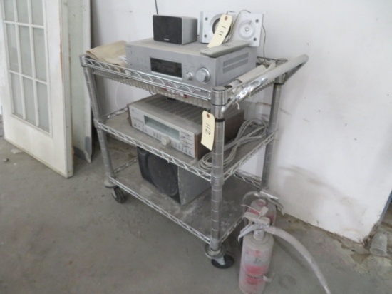 STAINLESS CART ON WHEELS