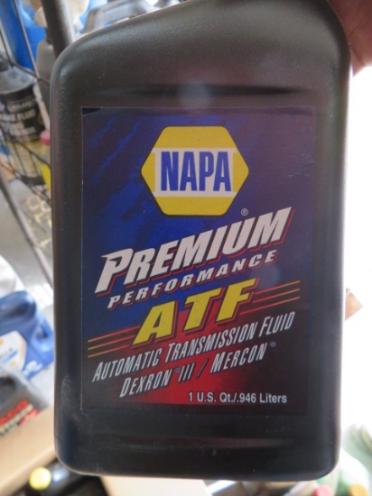 BOX OF NAPA PREMIUM TRANSMISSION FLUID  12 GTS.