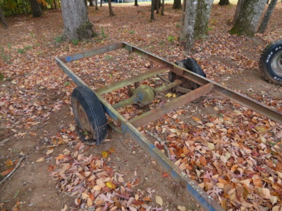 16 FT. TRAILER FRAME- NEEDS TIRES