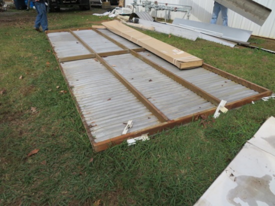 METAL CANOPY W/ STEEL FRAME  9 X 24