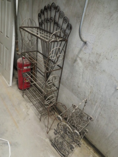 METAL BAKERS RACK, PLANT STAND , TRELLIS