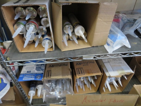 6 CASES OF CAULK- NOT ALL CASES ARE FULL