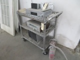 STAINLESS CART ON WHEELS