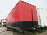 PUP TRAILER W/ BUSTED DOOR AND FLAT TIRE