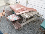 WOODEN PICNIC TABLE