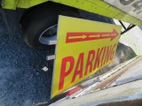 LRG. ALUMINUM PARKING SIGN  110