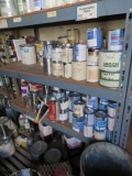 3 SHELVES OF PAINT SUPPLIES