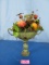 TALL METAL PLANTER W/ FRUIT  14