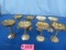 SILVER PLATED WINE CUPS  6