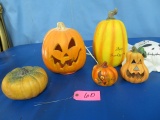 LIGHTED HALLOWEEN PUMPKINS