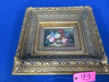 SIGNED OIL PAINTING IN SHADOW BOX FRAME