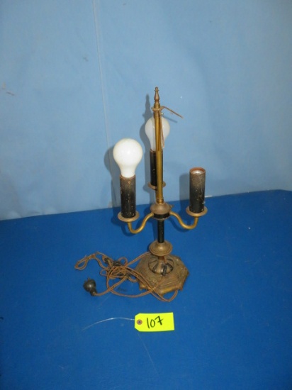 OLD BRASS LAMP  20" T