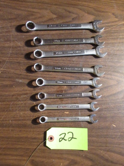 8 METRIC CRAFTSMAN WRENCHES