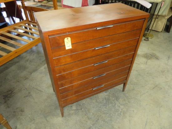 MID CENTURY LANE FURNITURE CHEST OF DRAWERS  38 X 18 X 45 T