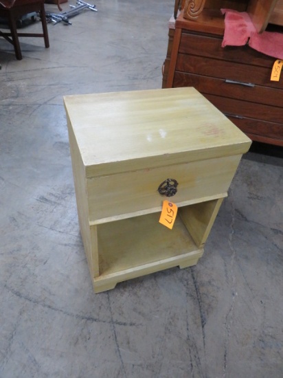 ANTIQUED END TABLE OR NIGHT STAND  18 X 14 X 26