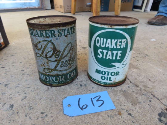 QUAKER STATE MOTOR OIL  QT. CANS