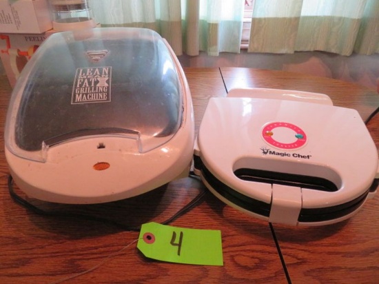 GEORGE FOREMAN GRILLING MACHINE AND SANDWICH TOASTER