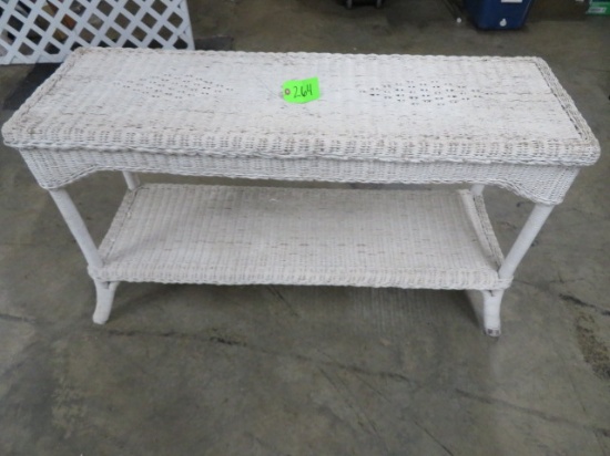 WICKER SOFA TABLE  27 X 49 X 16