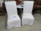 PAIR OF SKIRTED PARSON DINING CHAIRS