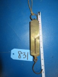 set of old brass scales